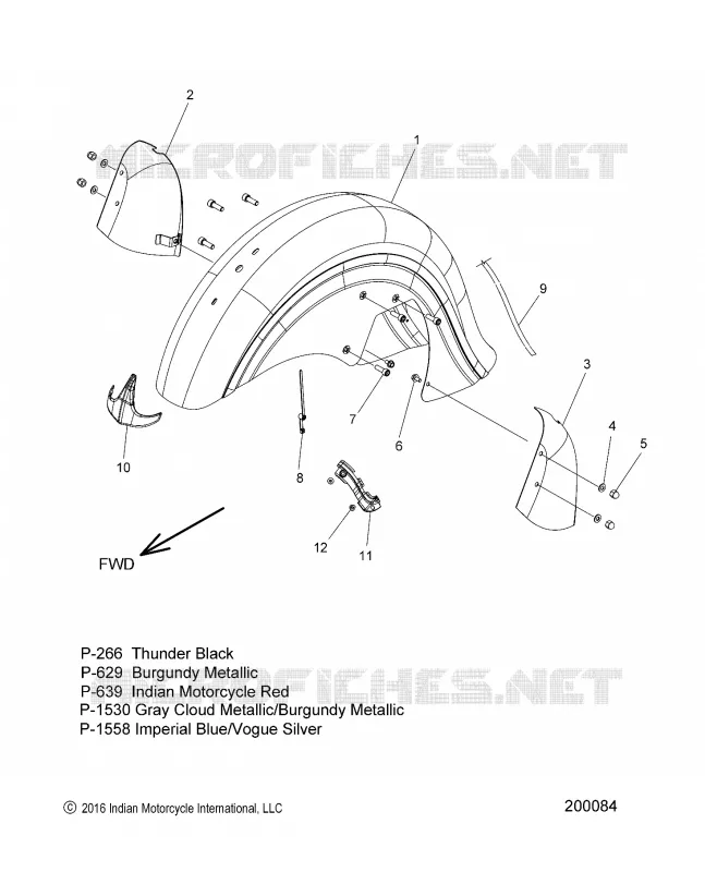 BODYWORK - FRONT FENDER