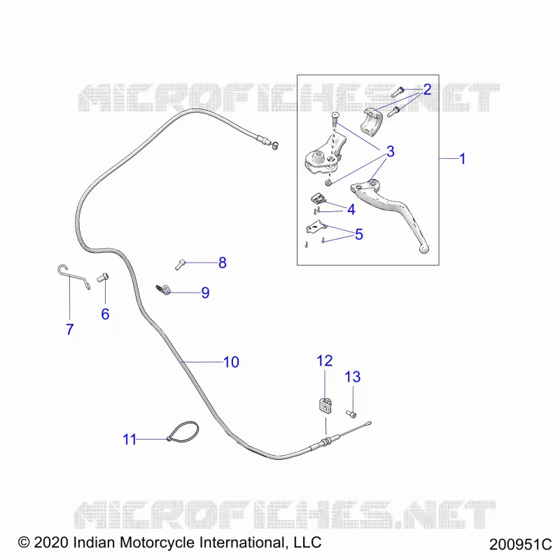 CONTROLS, CLUTCH LEVER AND CABLE