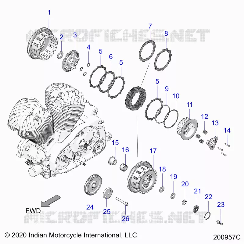 DRIVE TRAIN, CLUTCH AND PRIMARY DRIVE