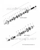 DRIVE TRAIN, INPUT/OUTPUT SHAFT ASM.