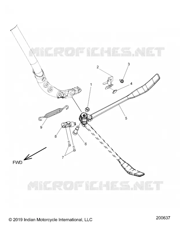 CHASSIS, SIDE STAND