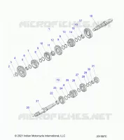 DRIVE TRAIN, INPUT/OUTPUT SHAFT ASM.