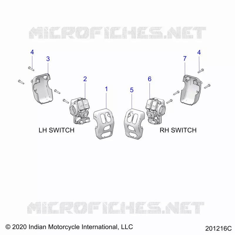 ELECTRICAL, SWITCH CONTROLS, LH/RH