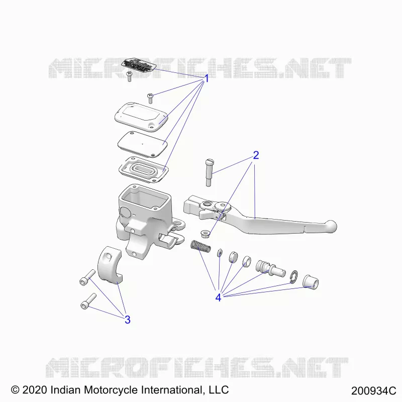 FRONT BRAKE, LEVER AND MASTER CYLINDER