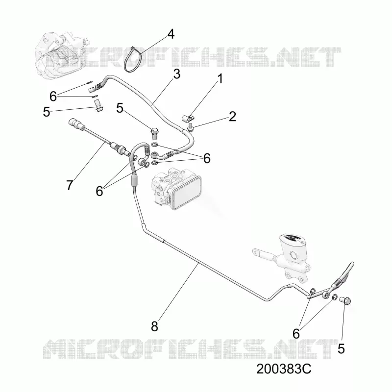 BRAKES, BRAKE LINE, REAR, ABS