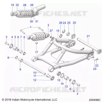 SUSPENSION,REAR SWING ARM/SHOCK
