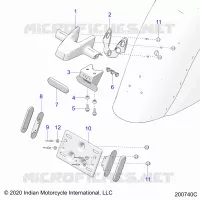 LICENSE PLATE BRACKET/REAR LIGHT HOUSING