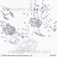 ENGINE, CYLINDER HEAD, CAMSHAFT AND VALVE ASM.