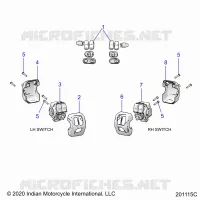 ELECTRICAL, SWITCH CONTROLS, LH/RH