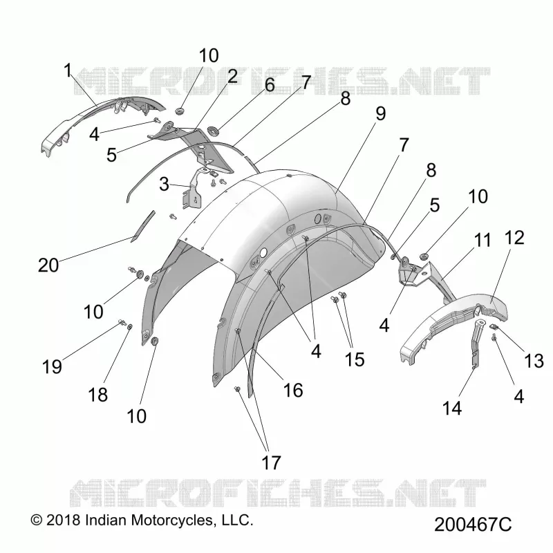 BODYWORK - REAR FENDER