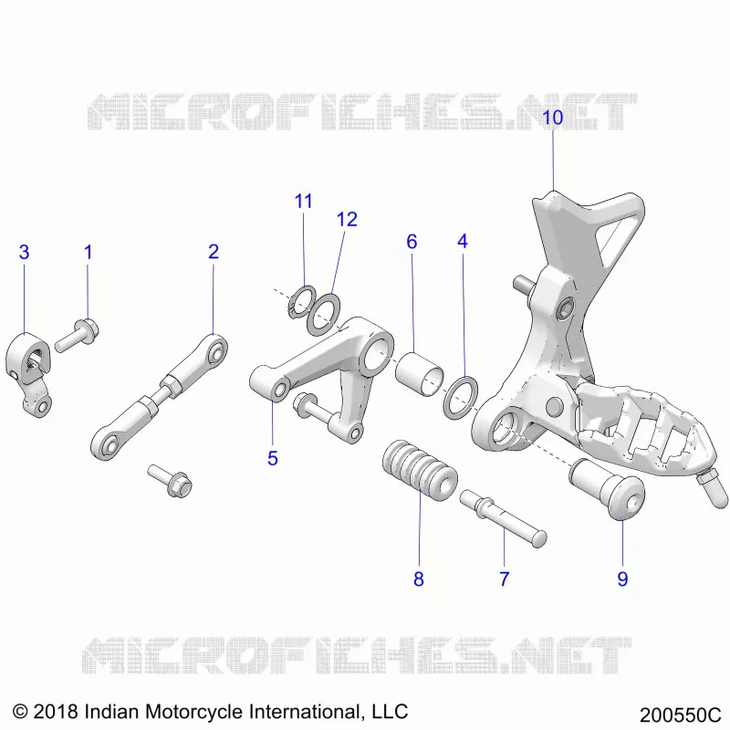DRIVE TRAIN, SHIFT PEDAL AND LINKAGE (FTR CHAMPIONSHIP EDITION)