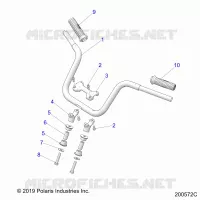 STEERING, HANDLEBAR MOUNTING AND GRIPS