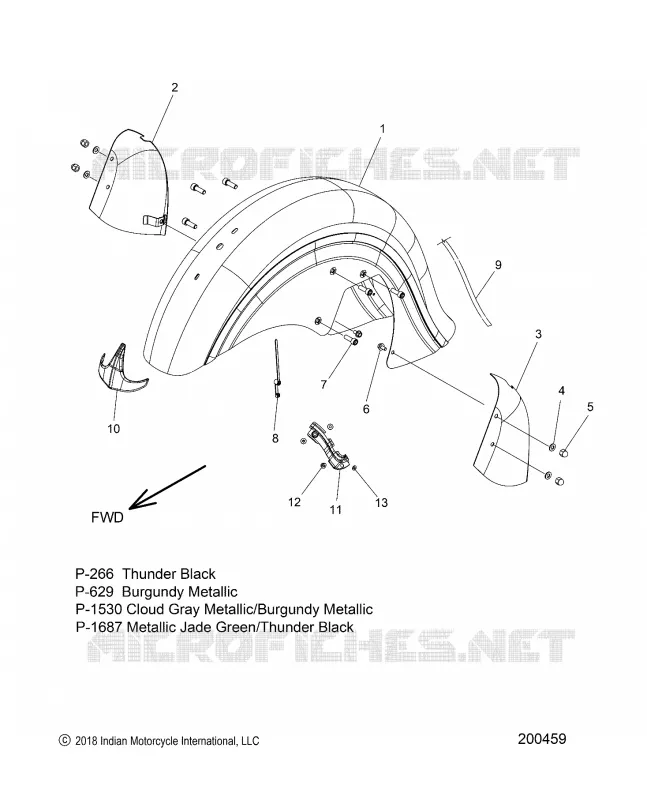 BODYWORK - FRONT FENDER