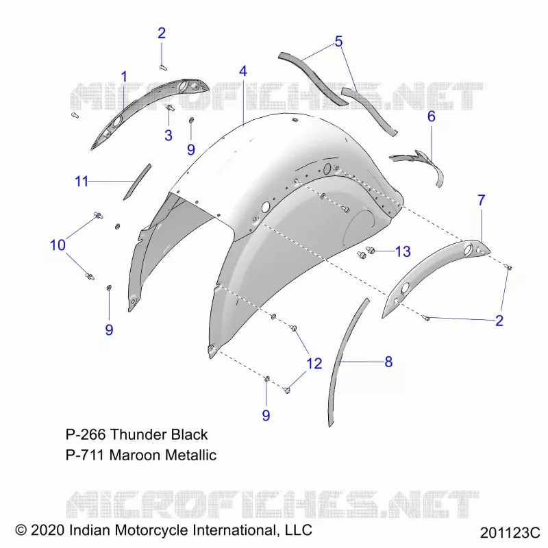 BODYWORK - REAR FENDER