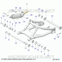REAR SUSPENSION SWING ARM/SHOCK