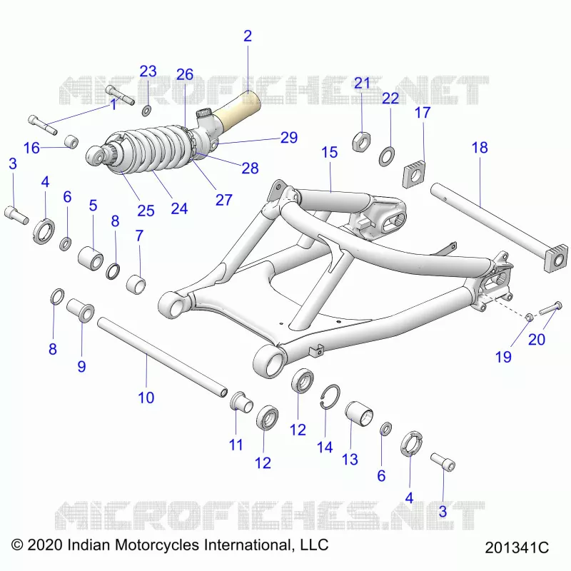 REAR SUSPENSION SWING ARM/SHOCK