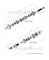DRIVE TRAIN, INPUT/OUTPUT SHAFT ASM.