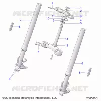 STEERING, FRONT FORKS