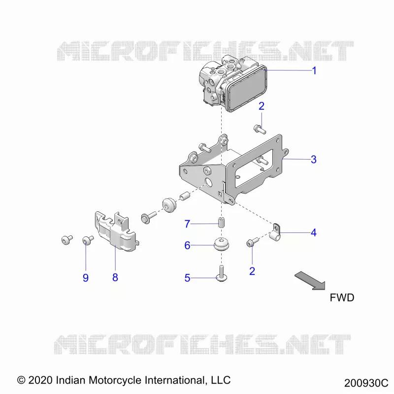 BRAKES, ABS MODULE ASM.