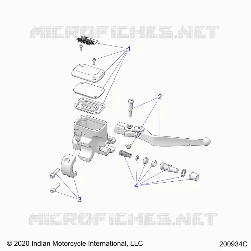 FRONT BRAKE, LEVER AND MASTER CYLINDER