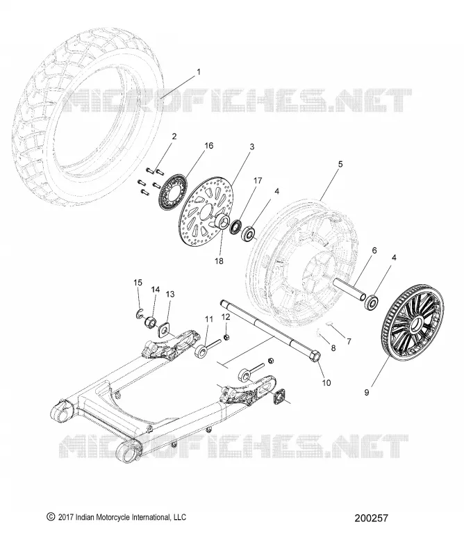 WHEEL, REAR