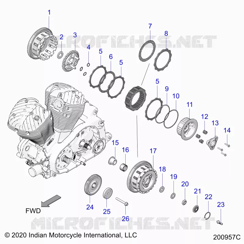 DRIVE TRAIN, CLUTCH AND PRIMARY DRIVE