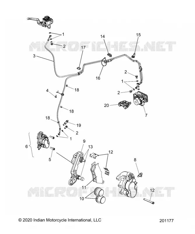 FRONT BRAKE ASM., W/ABS