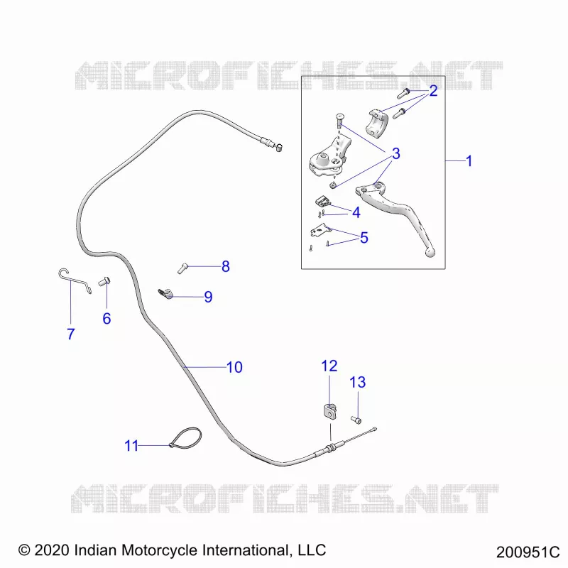 CONTROLS, CLUTCH LEVER AND CABLE