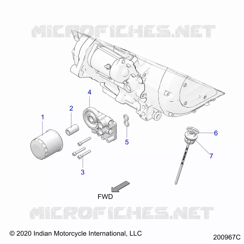 OIL FILTER/ADAPTOR, AND DIPSTICK
