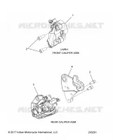 BRAKES, FRONT BRAKE CALIPERS AND REAR