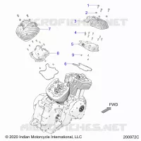 ENGINE, ROCKER COVERS