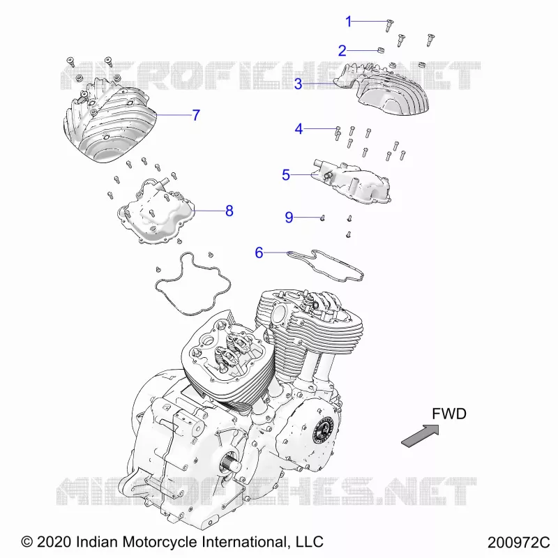 ENGINE, ROCKER COVERS