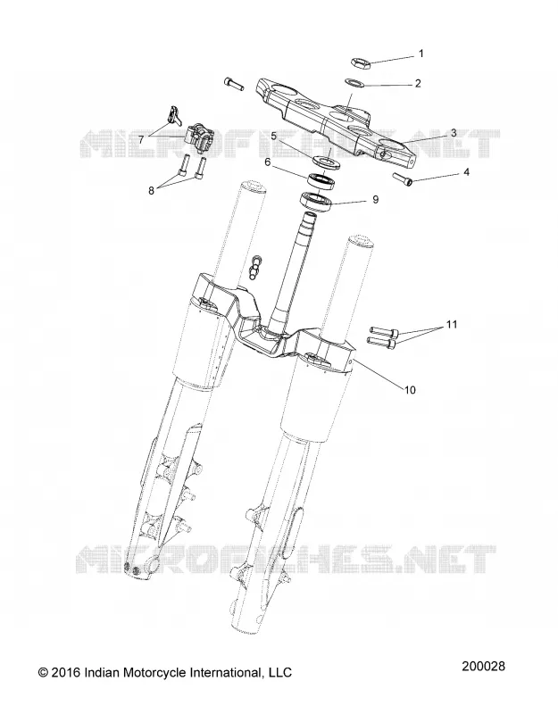 UPPER AND LOWER STEERING CLAMPS