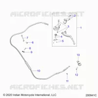 CONTROLS, CLUTCH LEVER AND CABLE