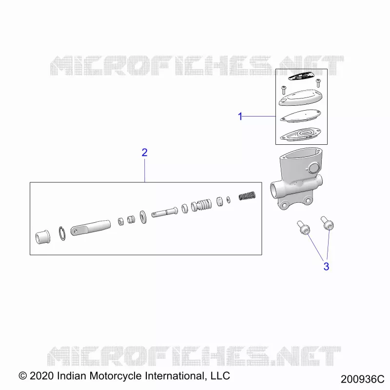 REAR BRAKE, MASTER CYLINDER