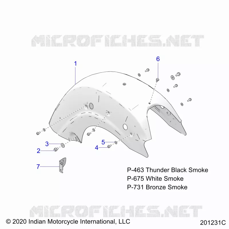 BODYWORK - REAR FENDER