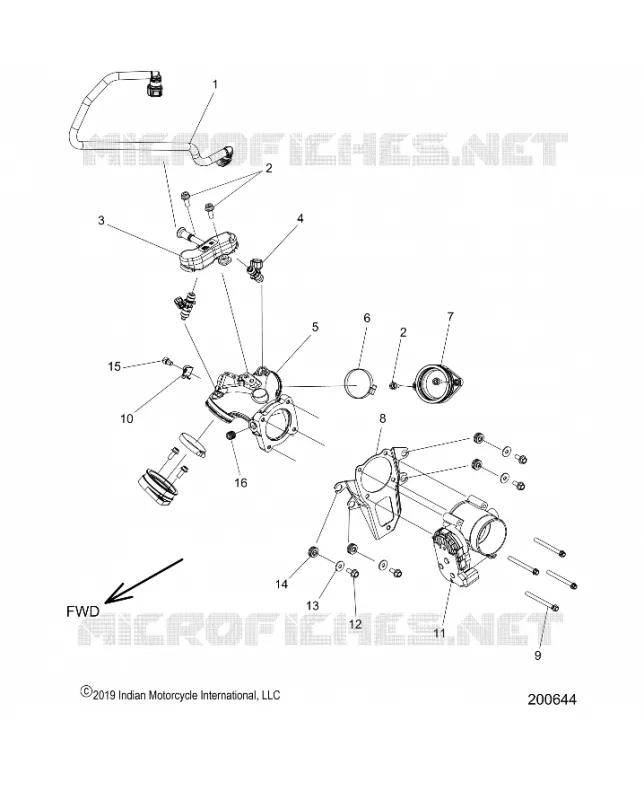 FUEL SYSTEM, FUEL CLAM SHELL/THROTTLE BODY