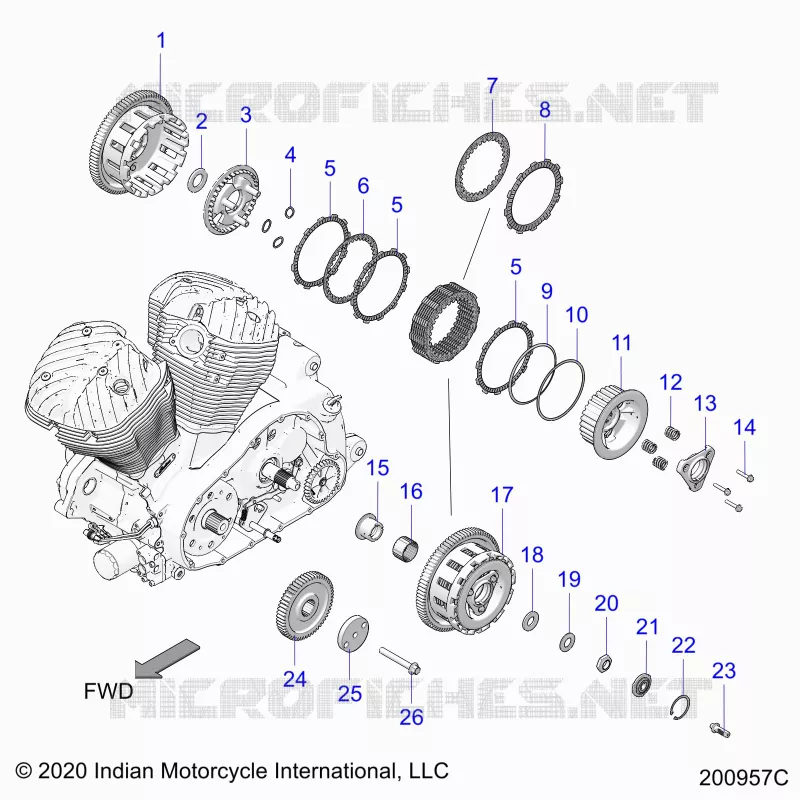 DRIVE TRAIN, CLUTCH AND PRIMARY DRIVE