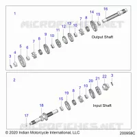 DRIVE TRAIN, INPUT/OUTPUT SHAFT ASM.
