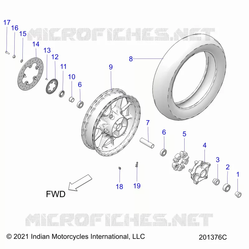 REAR WHEEL (FTR CHAMPIONSHIP EDITION)