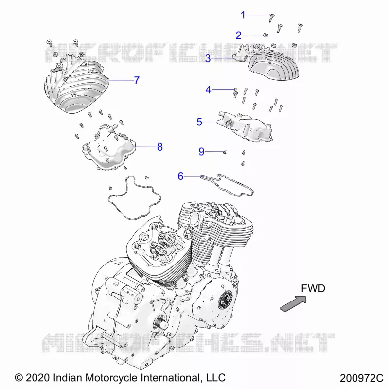 ENGINE, ROCKER COVERS