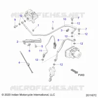 BRAKES, BRAKE LINE, REAR