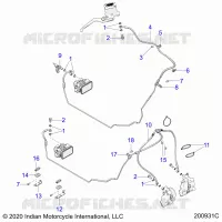 BRAKES, BRAKE LINE, FRONT, ABS