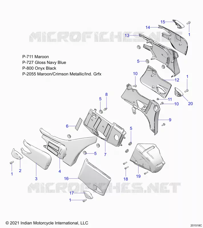 BODY, SIDE/REAR COVERS