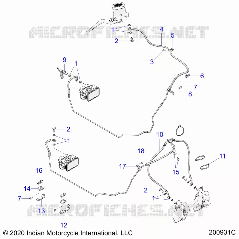 BRAKES, BRAKE LINE, FRONT, ABS