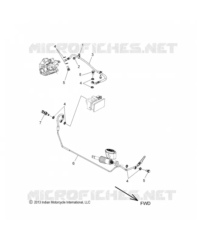 BRAKES, BRAKE LINE, REAR, ABS