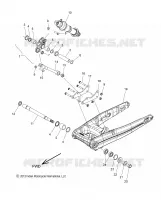 REAR SUSPENSION ASM., SWING ARM AND SHOCK