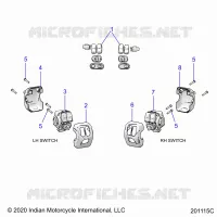 ELECTRICAL, SWITCH CONTROLS, LH/RH