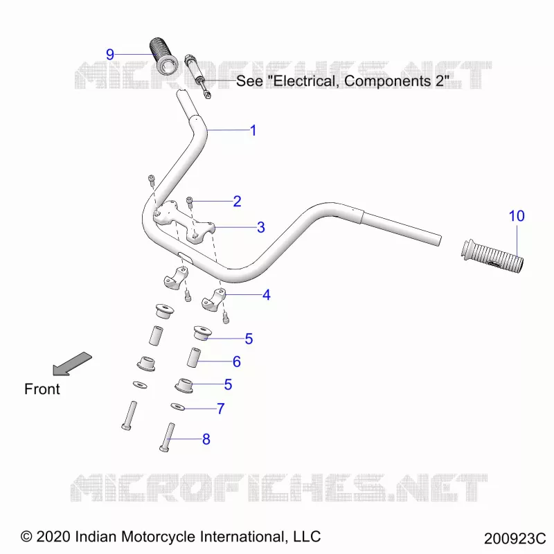 STEERING, HANDLEBAR MOUNTING AND GRIPS