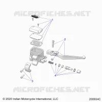 FRONT BRAKE, LEVER AND MASTER CYLINDER